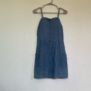 Denim Blue Sleeveless Dress